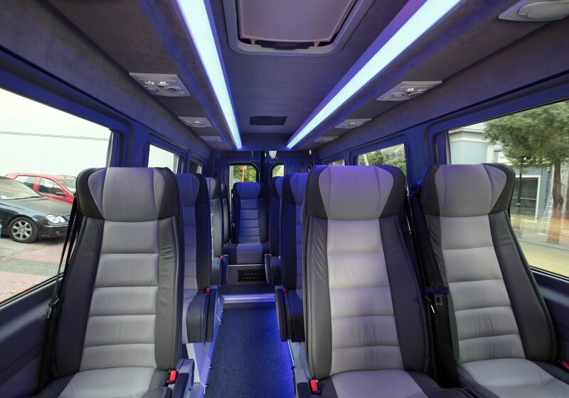 Bellevue 18 Passenger Van/Minibus Interior
