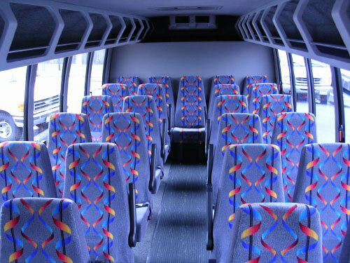 Bellevue 24 Passenger Mini Bus Interior