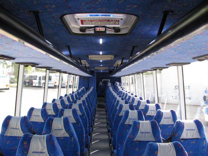 Renton 56 Passenger Charter Bus Interior