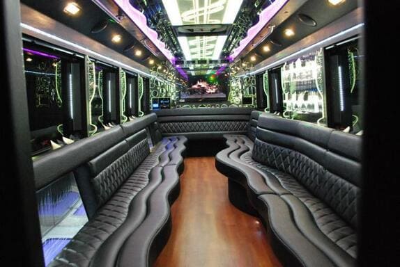 Kirkland 25 Passenger Limo bus Interior